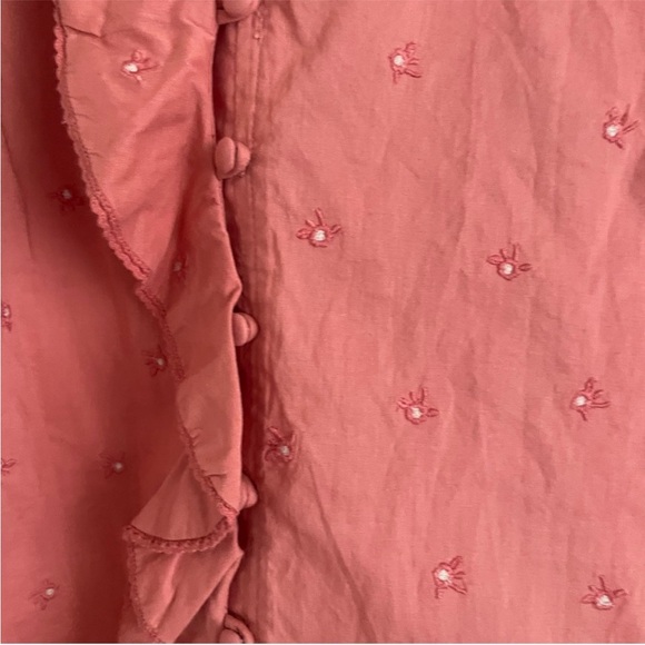 Sezane Irene Embroidered Cotton Blouse - Picture 5 of 7